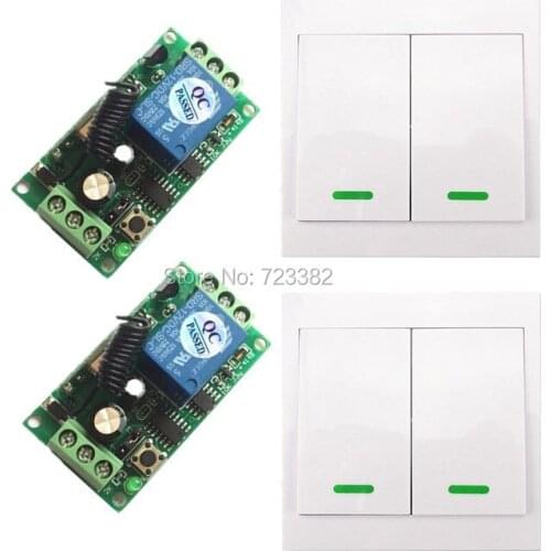 DC9V 12V 24V 1CH Wireless Remote Keyless Entery System Power ON OFF wireless Remote Control Switch Receiver Wall Transmitter