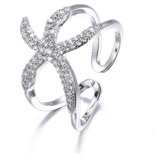 Bettyue Fashion Design For Female Jewelry Starfish Appearance Natural Style Adjustable Cute Ring Three Color Choice In Gathering