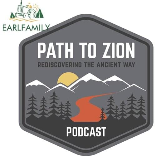 EARLFAMILY 13cm x 12.3cm for Adventure Awaits Path To Zion Car Sticker Vinyl Decals DIY Car Assessoires Surfboard Trunk Decor