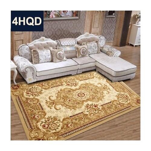 European Style Living Room Coffee Table Sofa Carpet New Chinese Handmade Flower Encryption Thickened Bedroom Bed Blanket