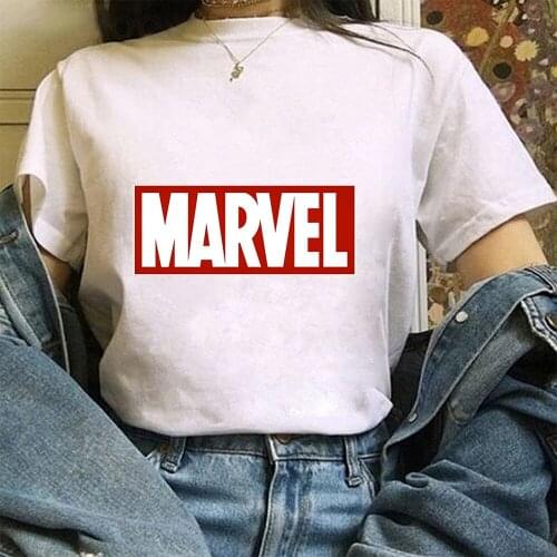 Disney Summer Plus Size Fashion Marvel Spiderman Cartoon Letter Printing O-neck Short-sleeved Hero Men and Women Loose T-shirt