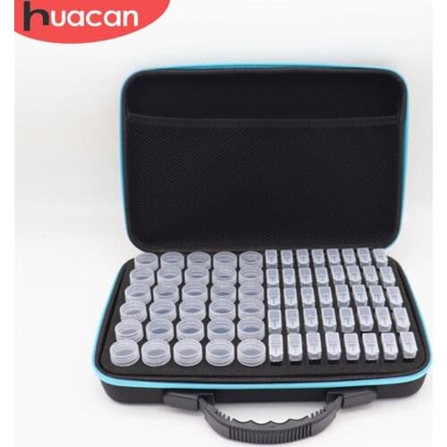 HUACAN 70Grids Diamond Painting Plastic Storage Box DIY Diamond Embroidery Mosaic Accessories Handicraft Tool Box