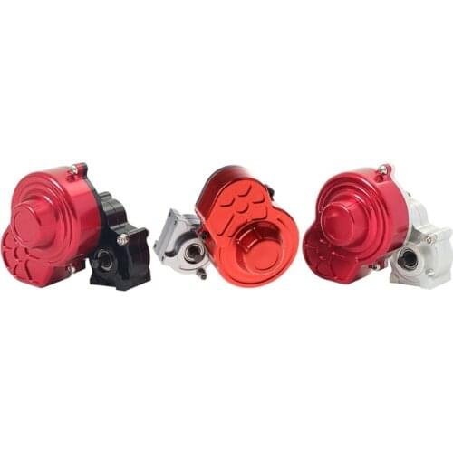 HX5D SCX10 Metal Sealed Transmission with Motor Gear Protective Cover for 1/10 RC Rock Crawler Upgrade Parts