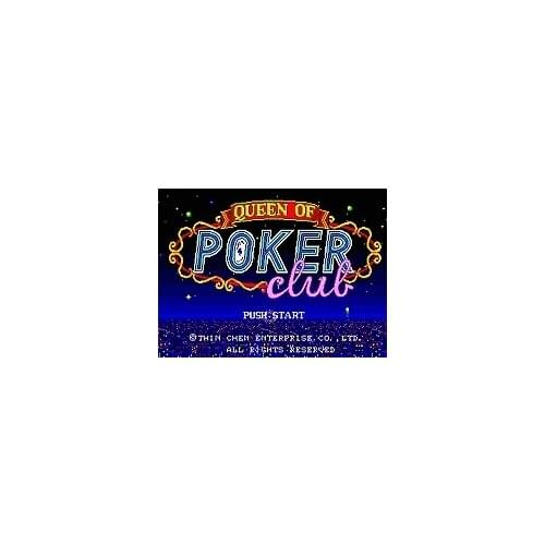 Queen Of Poker Club 16 bit MD Game Card For Sega Mega Drive For Genesis