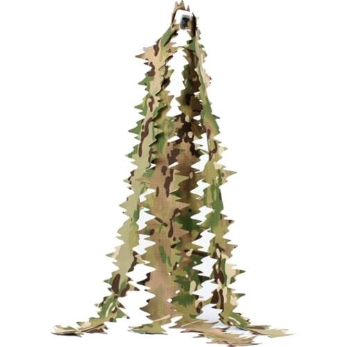 Camo Rifle Cover Strip, Ghillie Strips to Build Your Own Ghillie Suit, Ghillie Concealment Material, CP Multicam, 10pcs