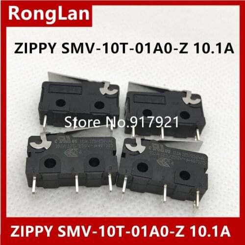 [ZOB] Taiwan ZIPPY SMV-10T-01A0-Z 10.1A micro switch straight handle limit switch switch genuine original --50pcs/lot
