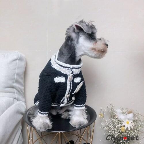 Fashion Classic Dog Clothes for Small Medium Dogs Luxury Dog Sweater Chiuhahua Pug Schnauzer Coat Dogs Clothes Pets