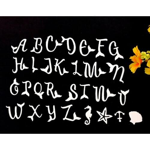 TOP EXPRESSION Alphabet Letter Set Metal Cutting Dies for DIY Scrapbooking Paper Cards Making Decorative Crafts 2021 New Cut Die