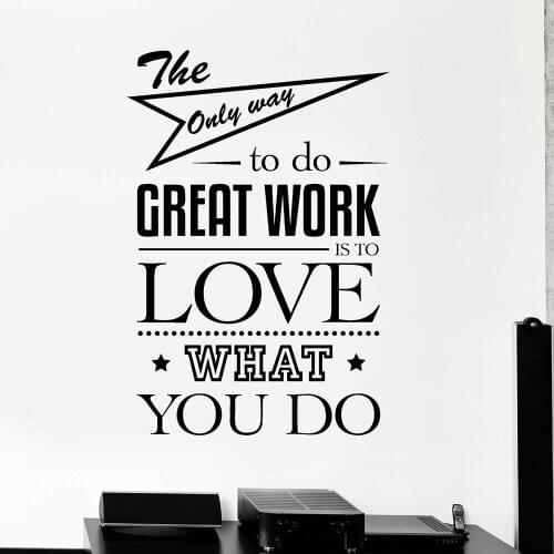 Office Quote Wall Decal Teen Room Home Decor Vinyl Wall Stickers Living Room Sofa Background Wall Creatives Decoration Z300