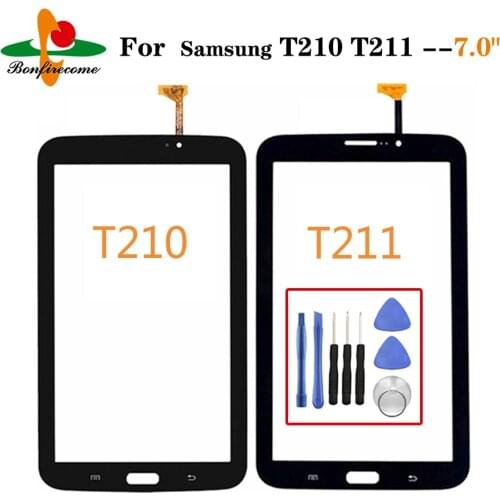 For Samsung Galaxy Tab 3 SM-T210 T211 T210 Touch Screen Sensor LCD Front Digitizer Panel Tablet Replacement
