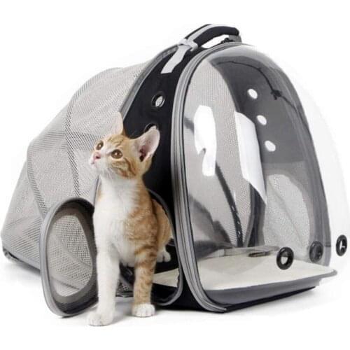 Meshed Openable Clear Astronaut Cat Dog Pet Carrier Bag portable packing carry Pet supplies backpack