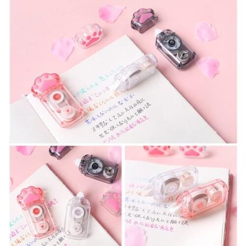 YYDS Cute Cat Paw Correction Tape Stationery Corrector Student Altered Tapes Kawaii School Supplies