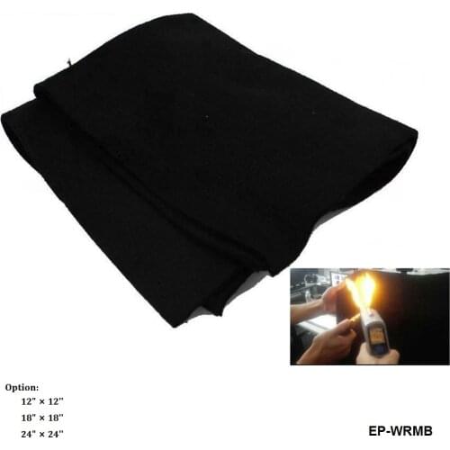 Carbon Fiber Welding Blanket Torch Shield Plumbing Heat Sink Fire (12"x12"/18''x18''/24''x24'')x1/4 EP-WRMB-ALBZ