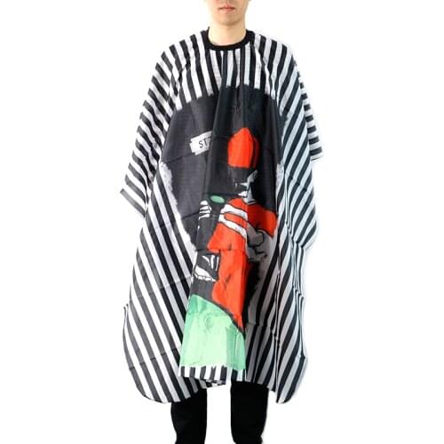 Waterproof Cloth Cutting Hair Haircut Pattern Salon Barber Cape Hairdressing Hairdresser Apron Wrap Gown Tools Barber Apron