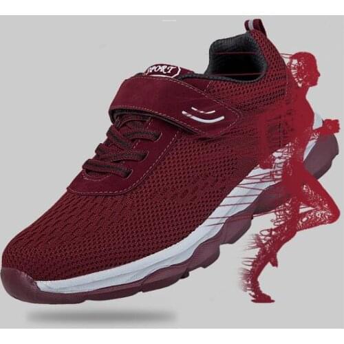 Womens shoes New middle-aged and elderly walking casual shoes comfortable soft soled travel mesh shoes breathable shoecq