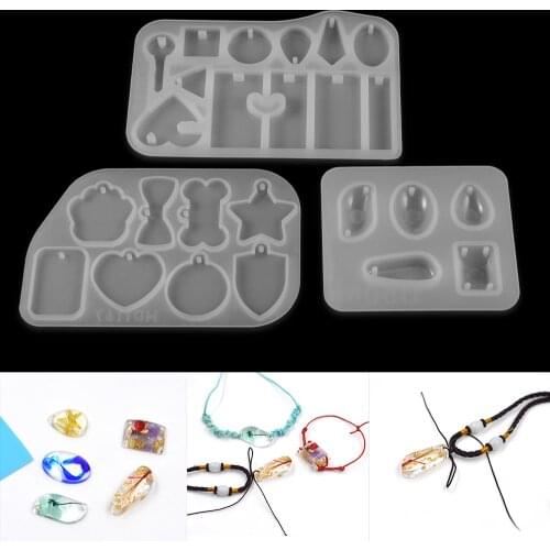 1pc Mix Pendant Shaped Earrings Silicone Mold Handmade Epoxy Silicone Mold Epoxy Resin Molds Jewelry Making Jewelry Tools