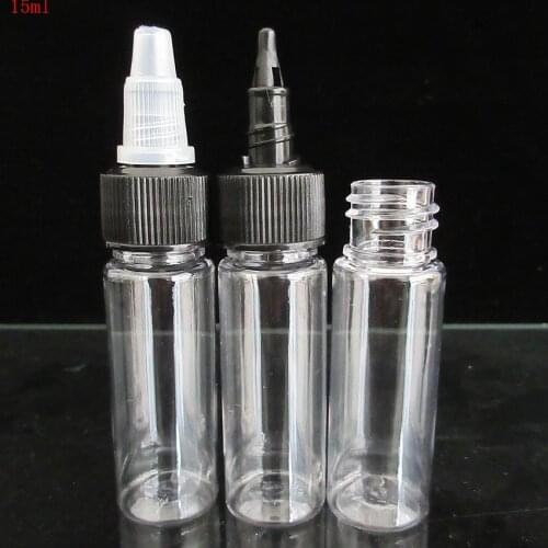 10pcsMini Plastic Dropper Bottle with Twist cap,Empty transparent Tattoo Ink Bottle,Eliquid Refillable Bottle ,high quality hot