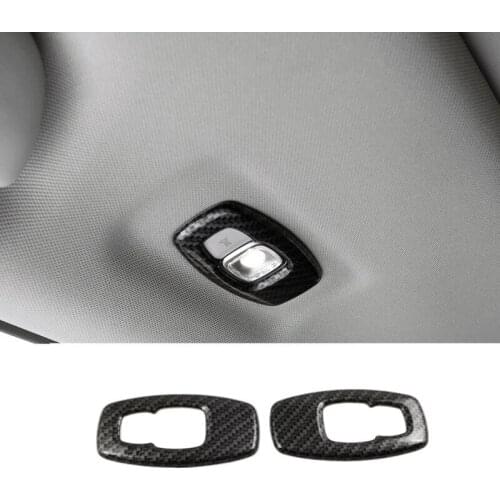 2015 16 17 18 2019 for Renault Kadjar ABS Carbon fiber Car rear reading Lampshade read light Covers Trim Accessories