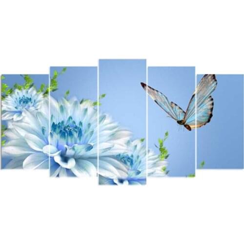 5PCS diamond embroidery butterfly diamond painting Cross Stitch full drill Rhinestone Multi-picture gift 20x30x2 20x40x2 20x50x1