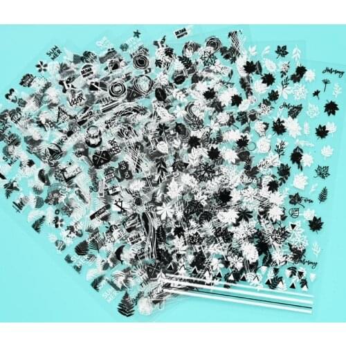 8 Sheets Autumn Theme Nail Art Stickers Maple Leaf Nail Decals Fall Leaves Adhesive Nail Slider Stickers Nail Decals Decoration