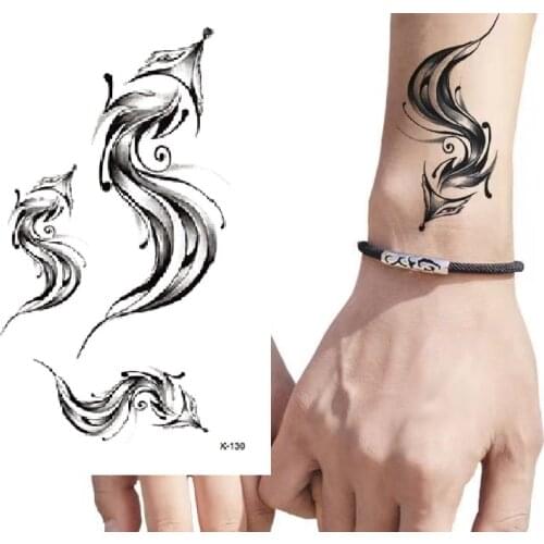 Watercolor Astronaut Universe Temporary Tattoos Sticker For Kids Fake Tattoo Planets Star Tatoos Children Waterproof Space Man