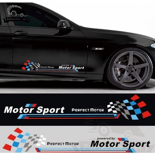 2Pcs Motor Sport Limited Edition Side Door Reflective Car SIde Sticker For BMW E46 E90 F15 F16 F18 F10 F25 F30 M Car Accessories