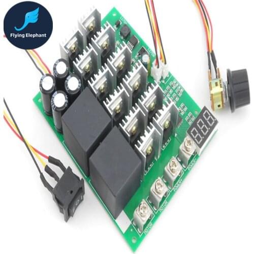 Digital Reversing DC current governor digital scale tachometer brush motor driver 12V24V36V 60A 100A