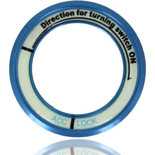 FOR Highlander/Camry/Cruiser Luminous Ignition Ring Car Ignition Switch Decorative Ring 5 Colors Car ACC Lock Sticker