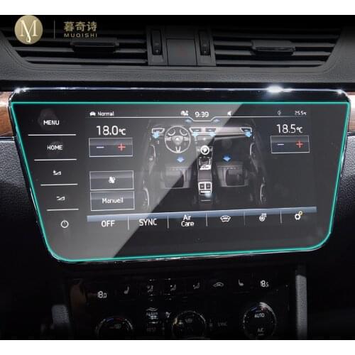 For Skoda Superb 2019 2020 Car GPS navigation Protective film LCD screen TPU film Screen protector Anti-scratch Interior 9.2Inch