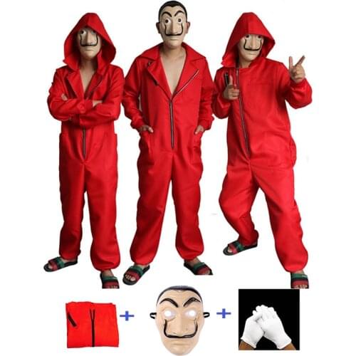 Salvador Dali Movie The House of Paper La Casa De Papel Cosplay Party Halloween Mask Money Heist Costume & Face Mask