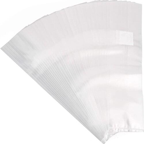 100Pcs Mushroom Gg Bag Spawn Bags Thick 6 Mil Bags 5.9inchx13.8inch 0.2 Micrometre Filter Breathable Autoclavable