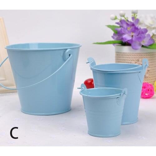 Mini Metal Bucket Tin Candy Gift Box Buckets Wedding Party Souvenirs Gift Pails