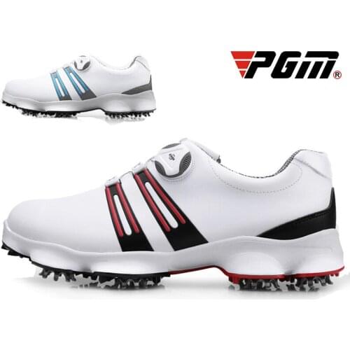 Men Golf Shoes Men Waterproof Breathable Shoes Professional Training Sneakers Male Rotating Shoelaces Spikes Shoes D0471