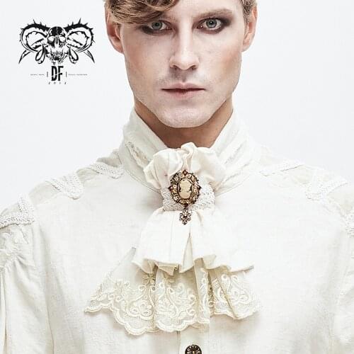 Devil Fashion Mens Gothic Shirt Dress Neckties Gorgeous Retro Novelty Cotton Formal Banquet Party Ties