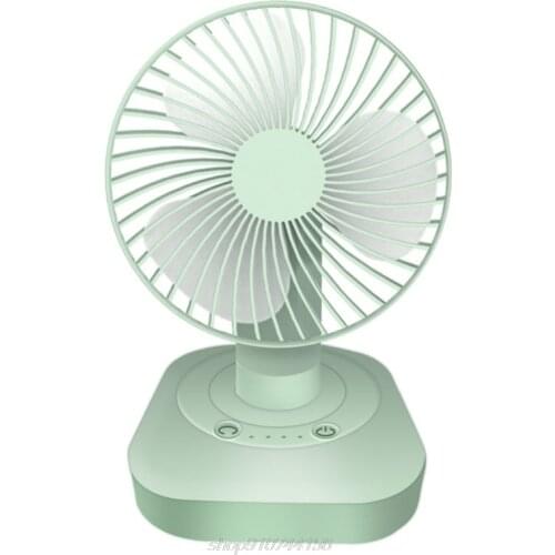 3000mAh USB Rechargeable 120 Degree Oscillation Desk Fan 3 Gear Shaking Head for Home Office Dormitory Outdoor A13 21 Dropship