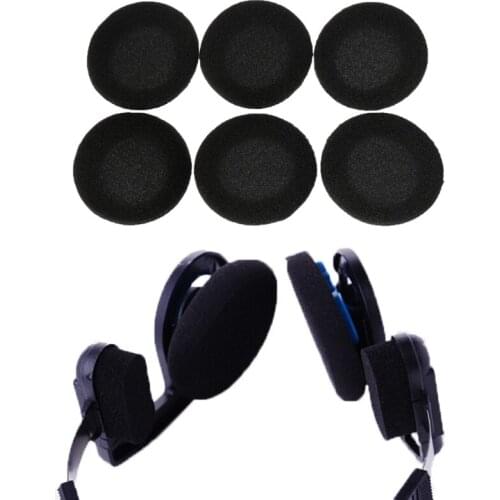 New 10pcs 5CM Black Ear Pads Sponge earpads For PX100 80 px200 Porta Sporta Pro Ksc 35 75 Headphone