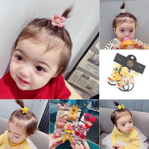 2021 New Cute Cartoon Princess Baby Scrunchies Children Girls Elastic Hair Bands Accessories Tie Hair Ring Rope Holder Headdress