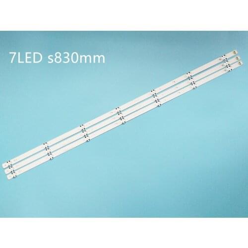 New kit 15 PCS 7LED 830mm LED backlight strip for LG 43LJ5500 43UJ6300 43UJ634V LC43490062A LC43490063A LC43490064A LC43490060A