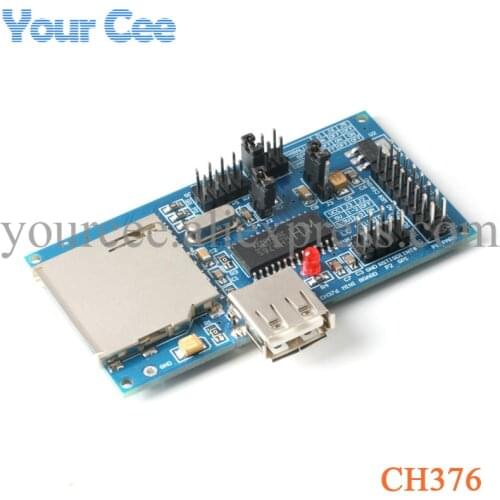 CH376 CH376S IC USB Development Board Evaluation Board Module SD Card 12MHz Crystal Oscillator Serial Port 8-bit Parallel Port