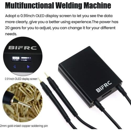 DH30 Portable Welding Machine 0.91 Inch OLED Display Metal Housing Welding Tool 20 Gears Power Adjustable for 0.2mm Nickel Belt