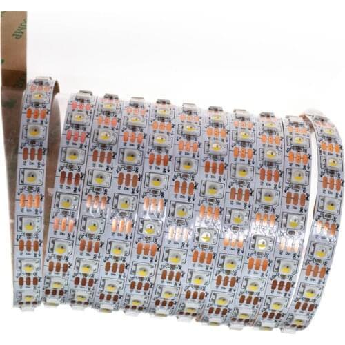 Ws2812B sk6812 RGB +W 5050 pixel led strip 74 pixels per meter 50m/ cartoon (one pcs )
