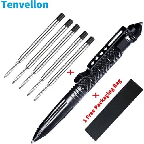 Tenvellon Self Defense SuppliesTactical Pen Anti skid Portable defence personal Survival Tools Camping