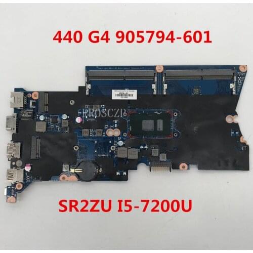 High quality For HP ProBook 430 440 G4 905794-601 810242-002 With SR2ZU I5-7200U CPU Laptop motherboard 100% working well