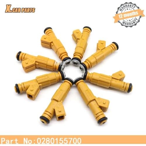 8pcs/lot High Quality Fuel Injector 0280155700 For Jeep Cherokee Grand Cherokee Wrangler Comanche REPLACE 0280155710