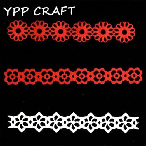YPP CRAFT 3pc lace Metal Cutting Dies Stencils for DIY Scrapbooking Stamp/photo album Decorative Embossing DIY Paper Cards
