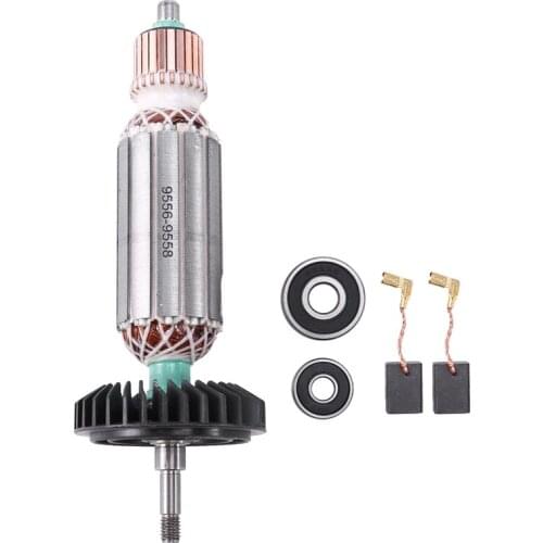 Replacement AC220V-240V Armature Rotor for MAKITA Angle Grinder 9556 9557 9558 9556NB 9556HN 9557NB 9557HN 9558NB 9558HN