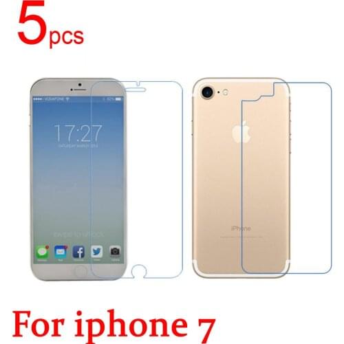 5pcs Ultra Clear Glossy/Matte/Nano Anti-Explosion LCD Screen Protector Film for Iphone 6 6S 7 Plus Front&back Protective Film