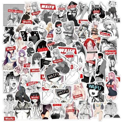 10/30/50PCS Cartoon Sexy Girl Anime Graffiti Sticker For Fridge Laptop Cup Phone Skateboard Car Waterproof Decoration Wholesale