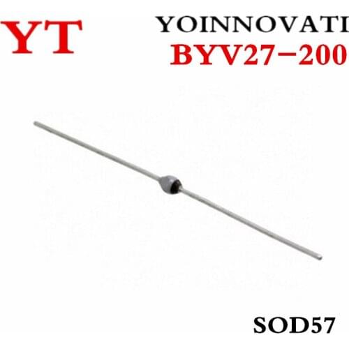 100pcs/lot BYV27-200 BYV27 DIODE AVALANCHE 200V 2A SOD57 IC