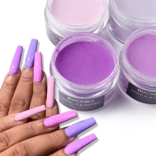 15g Pink Purple Acrylic Powder Pigment Builder Nail Accessories Nail Art Decoration Gel Manicure Nail Supplies For Professionals